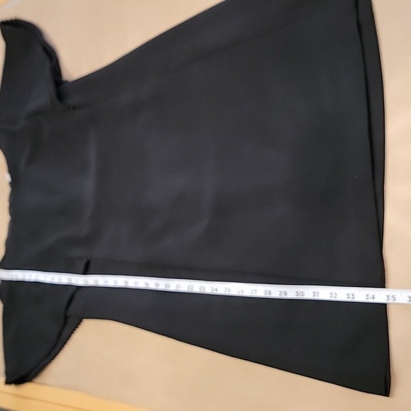 Loft Size 4 Black Flutter Sleeve Sheath Dress, Gently Used Condition - Picture 8 of 16